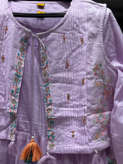 F92  COTTON HALF JACKET GOWN