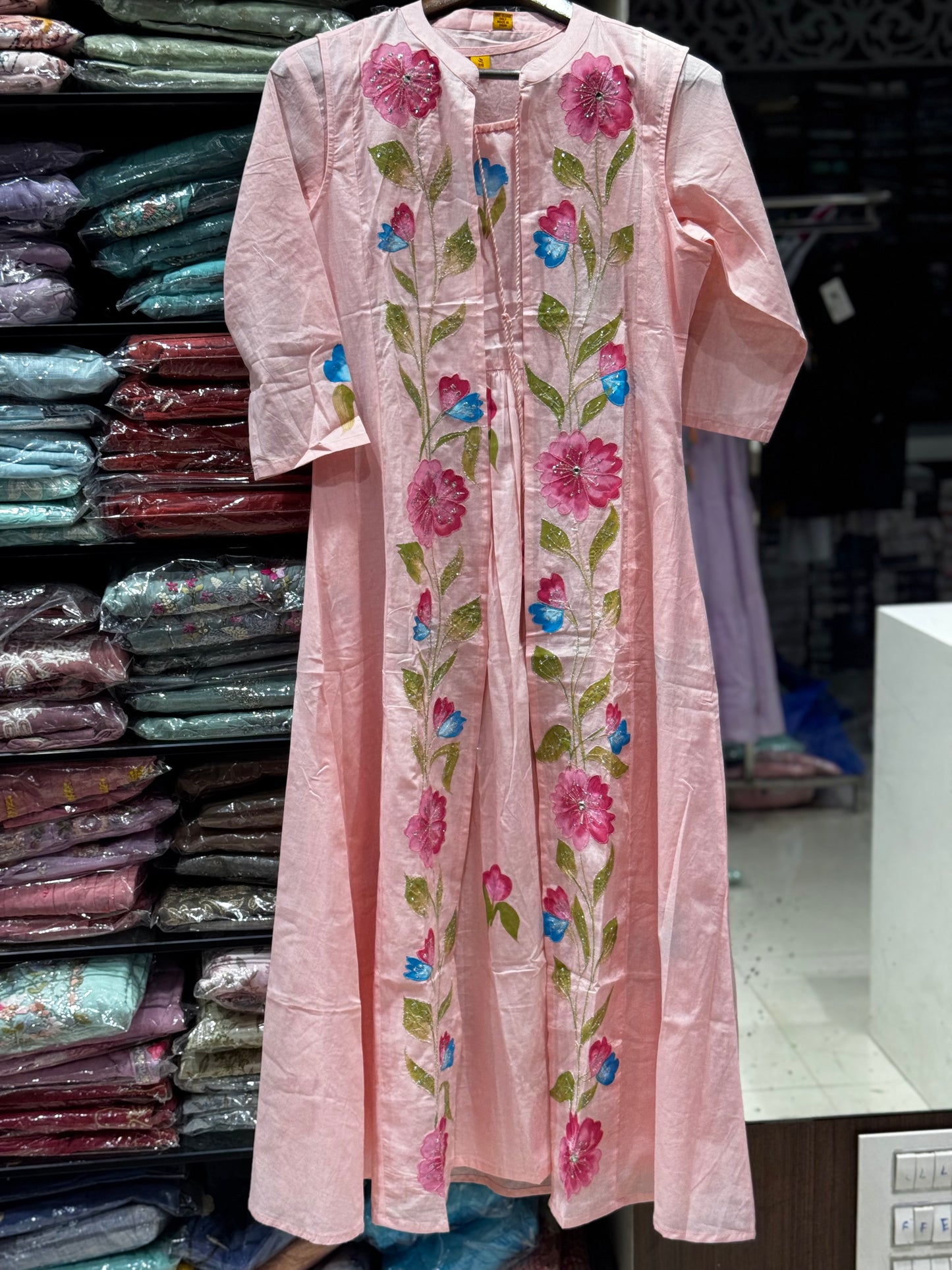 F93 COTTON LONG JACKET GOWN