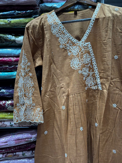 C85 Jaipur cotton cord set with thread work