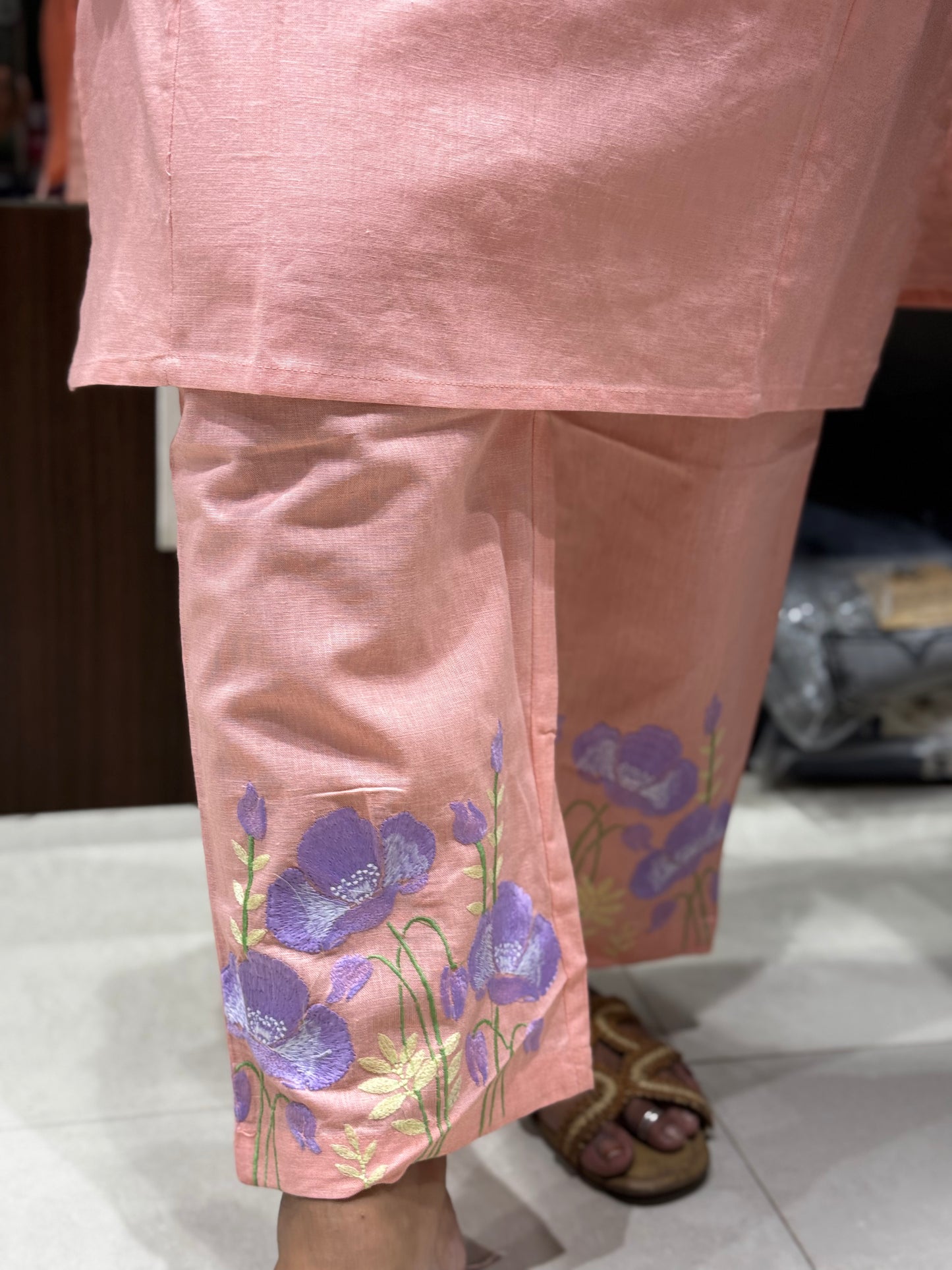 C92 PEACH FLOWER FLEX COTTON CORD SET