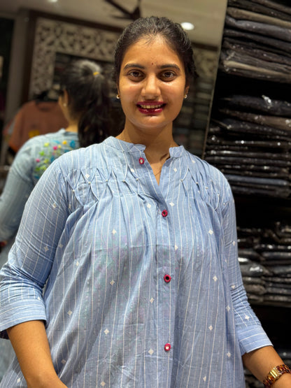 F105 JAMDANI BACKWORK DRESS