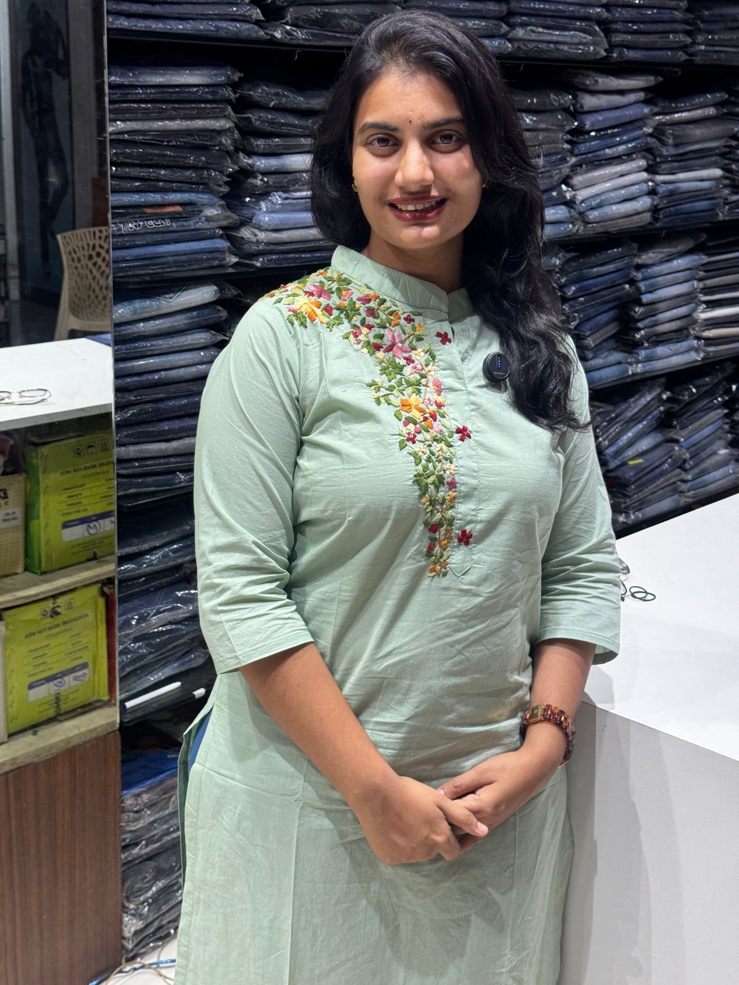 T13 Jaipur Cotton BACK&FRONT Handwork  Kurti