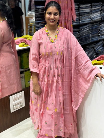 K87 Halter mulchanderi kurti suit set
