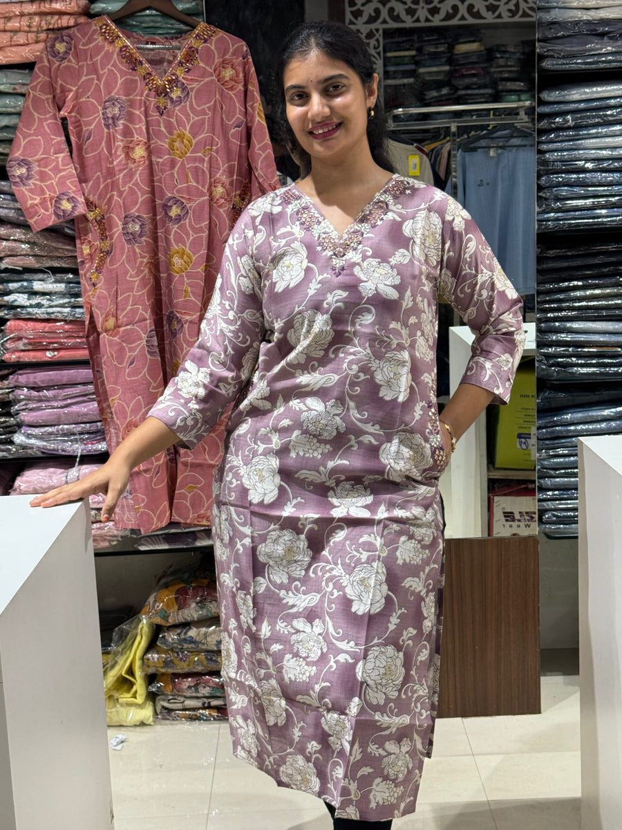 T30 VATICAN SILK POCKET KURTI