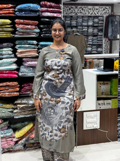 C40 Grey imported rayon cord set