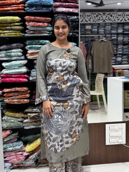 C40 Grey imported rayon cord set