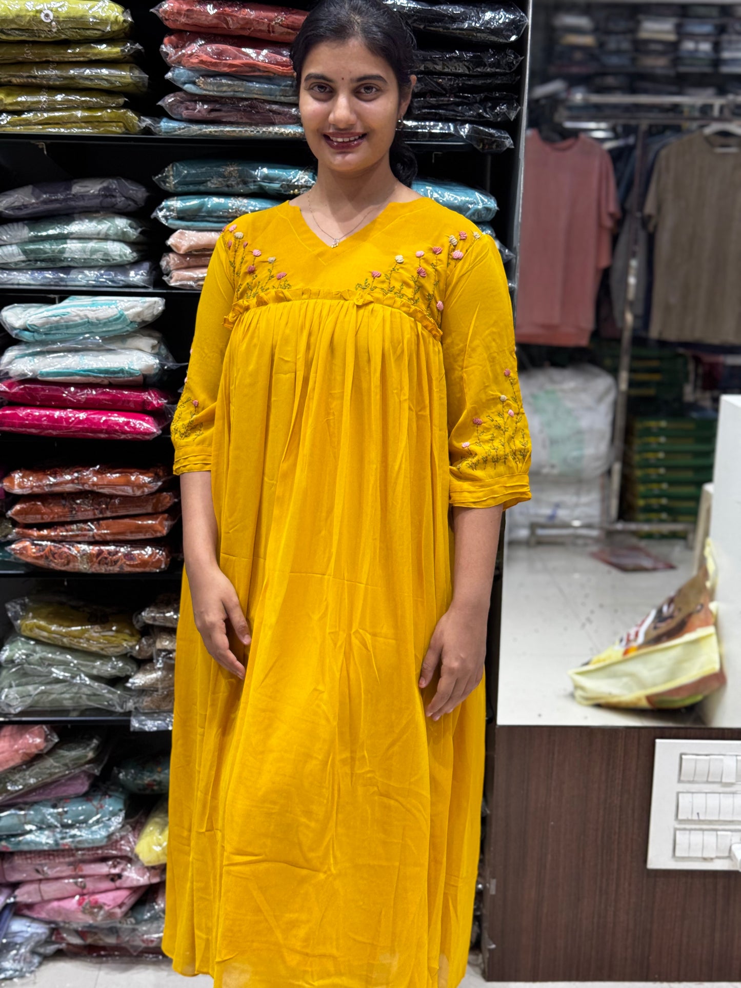 F42 georgette gowns
