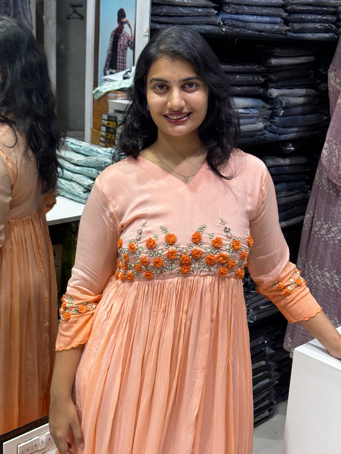F45 DUAL SHADED OMBRE GOWN