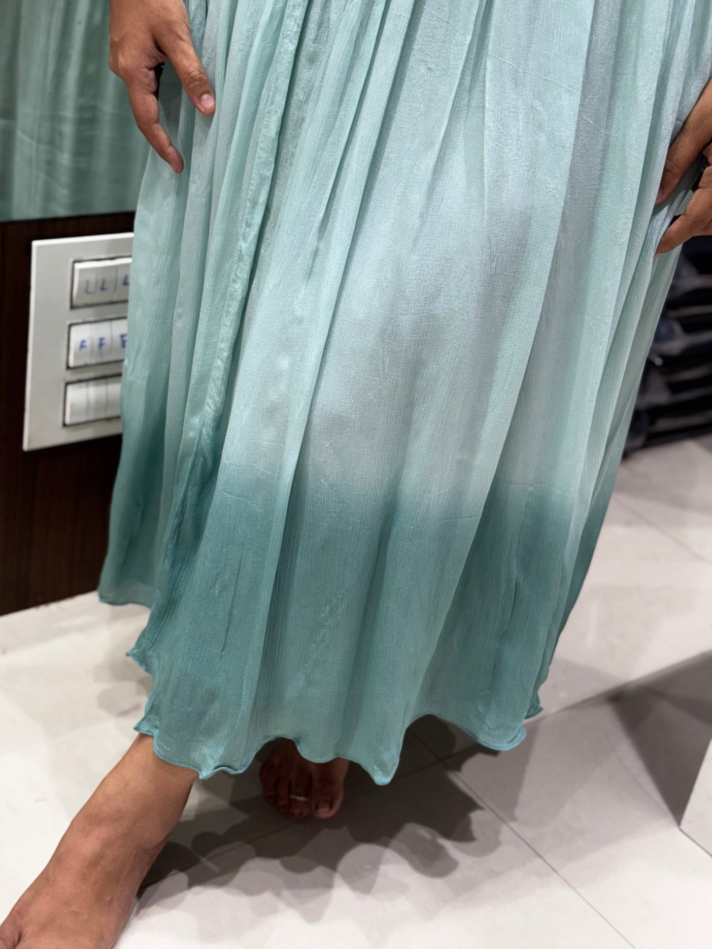 F45 DUAL SHADED OMBRE GOWN