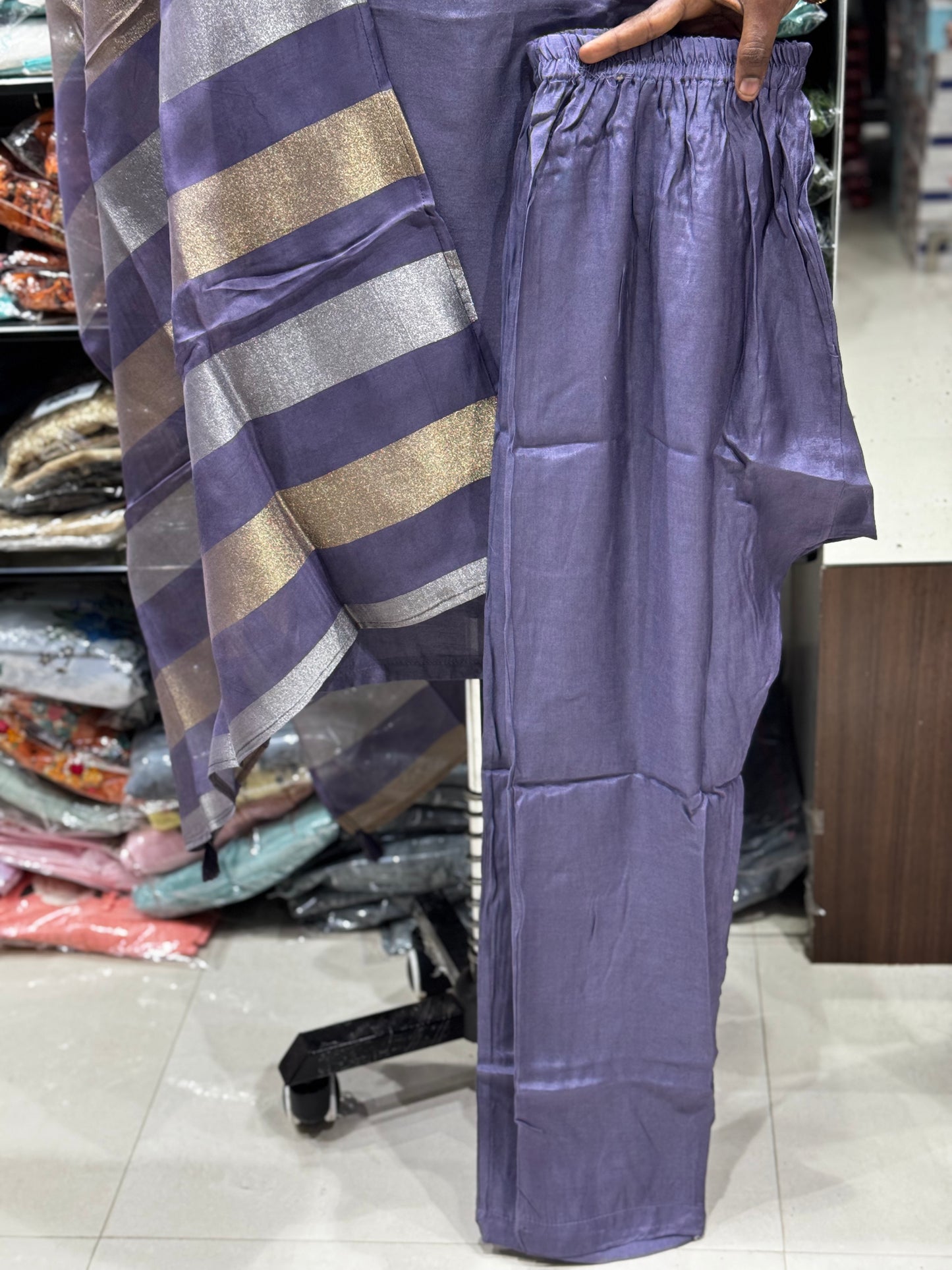 K122 CHINON SILK THREE PEICE SUIT SET