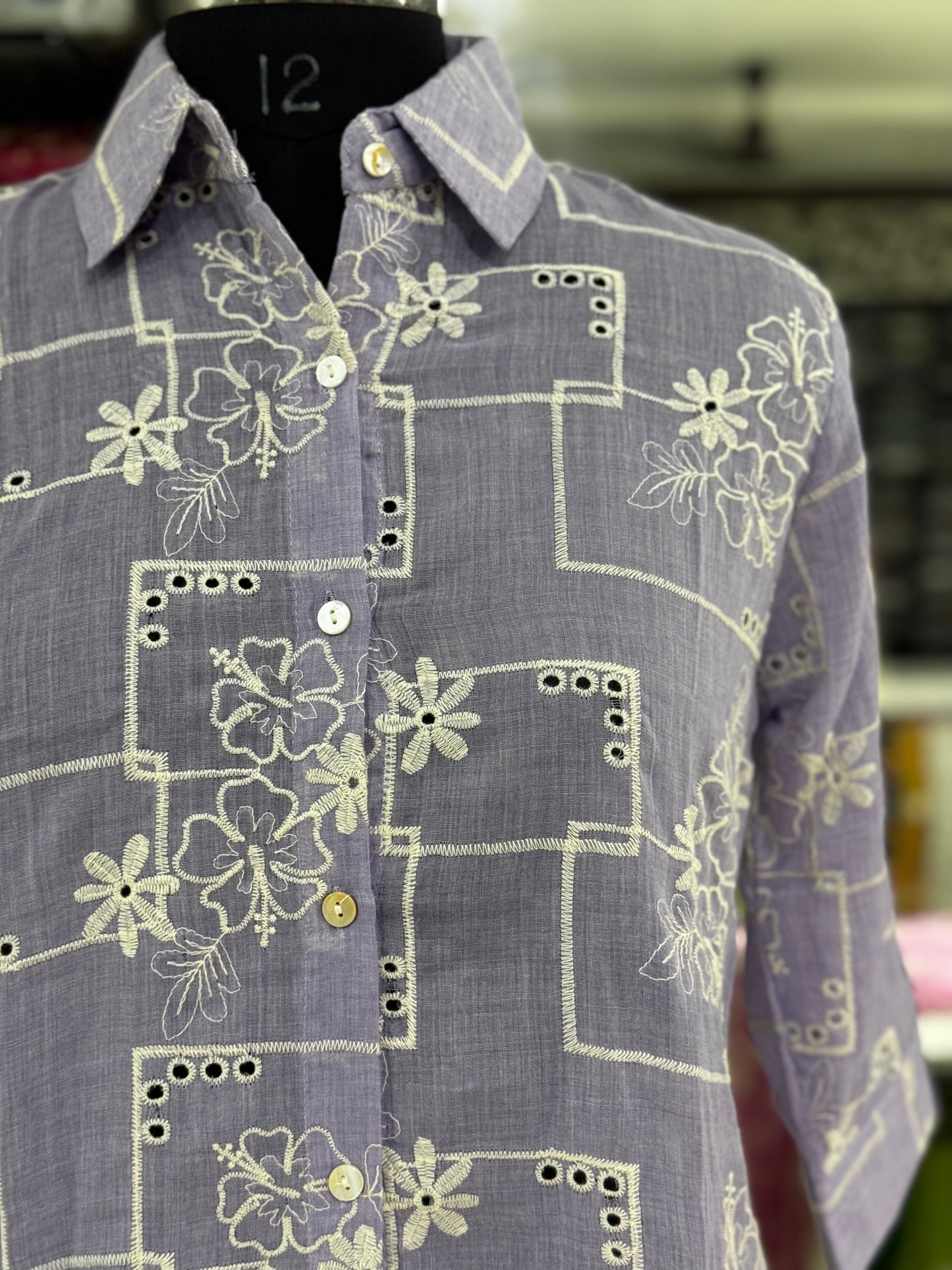 SH8 COTTON CHIKINARI SHIRT STYLE TUNIC