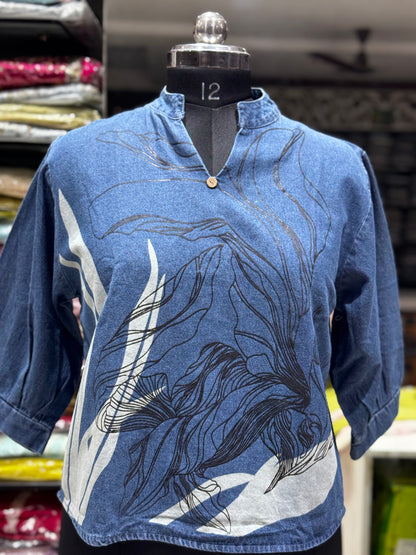 SH9 JEAN IMPORTED TUNIC