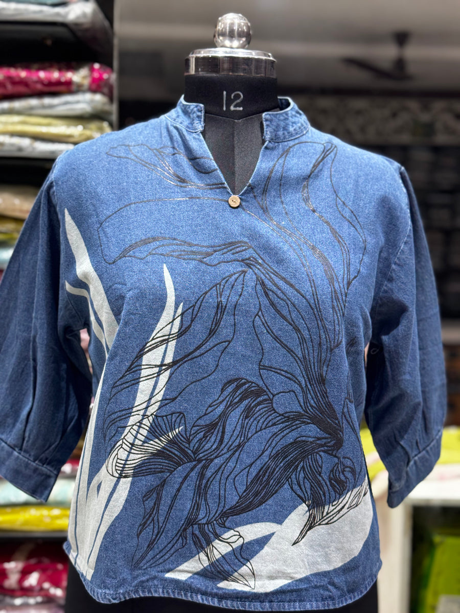 SH9 JEAN IMPORTED TUNIC