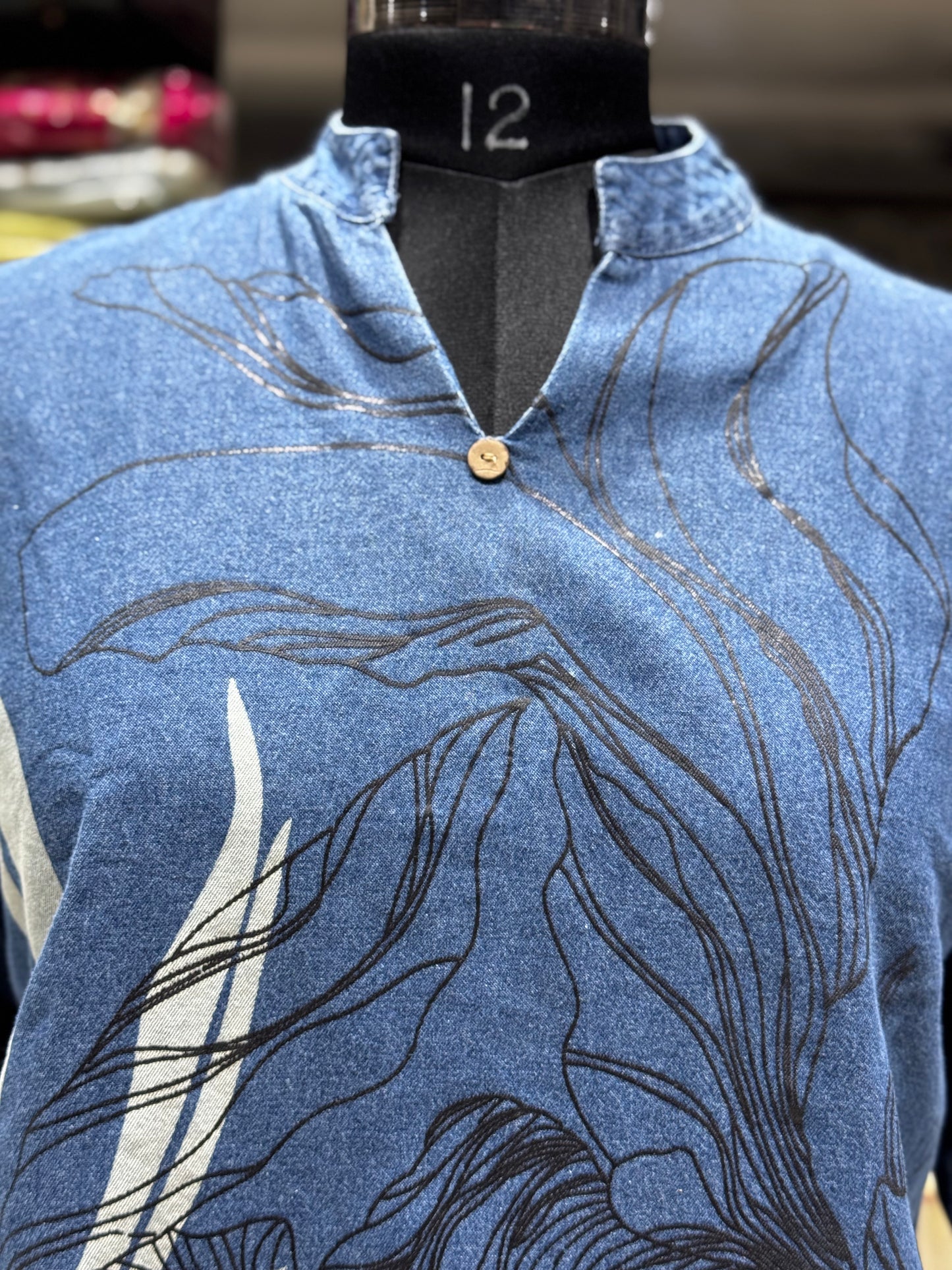 SH9 JEAN IMPORTED TUNIC