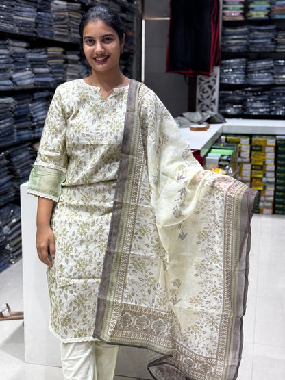 K127 CHANDERI SUIT SET