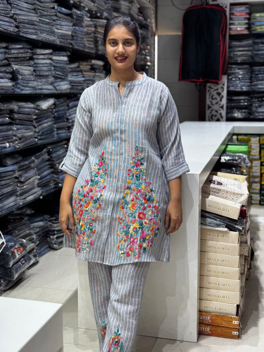 C53 KHADI STRIPES CORD SET