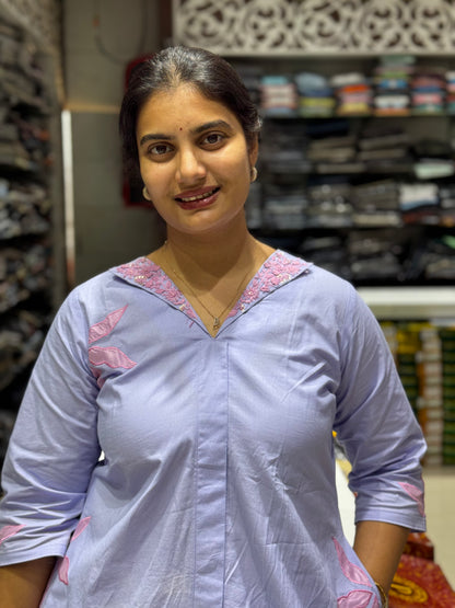 F55 HANDLOOM COTTON KURTI/GOWN