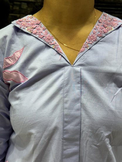 F55 HANDLOOM COTTON KURTI/GOWN