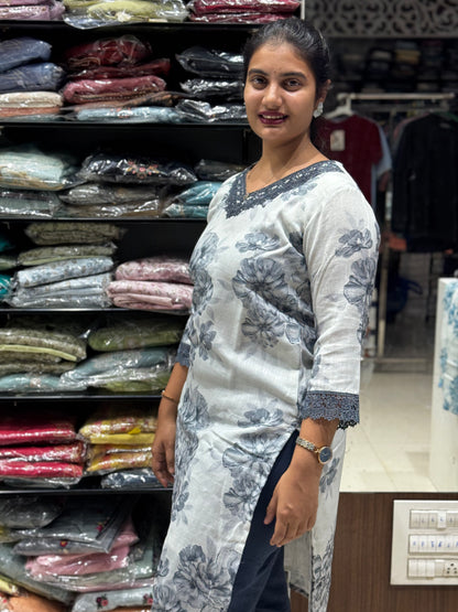 T21 LIEN FLORAL KURTI