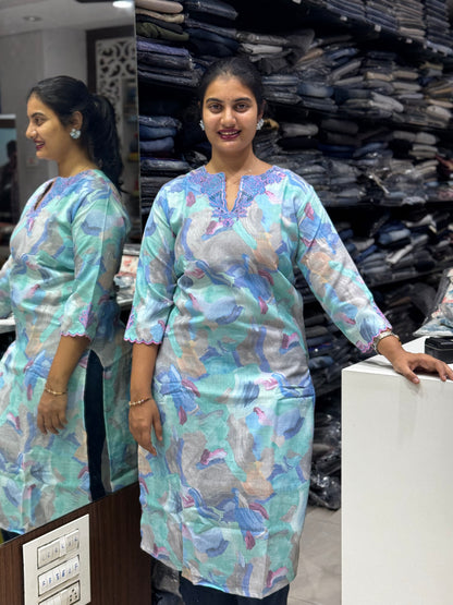 T24 LINEN KURTI