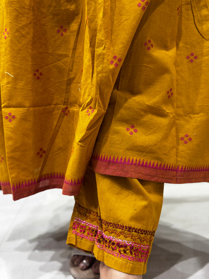 C59 HANDLOOM COTTON JAMDANI CORD SET
