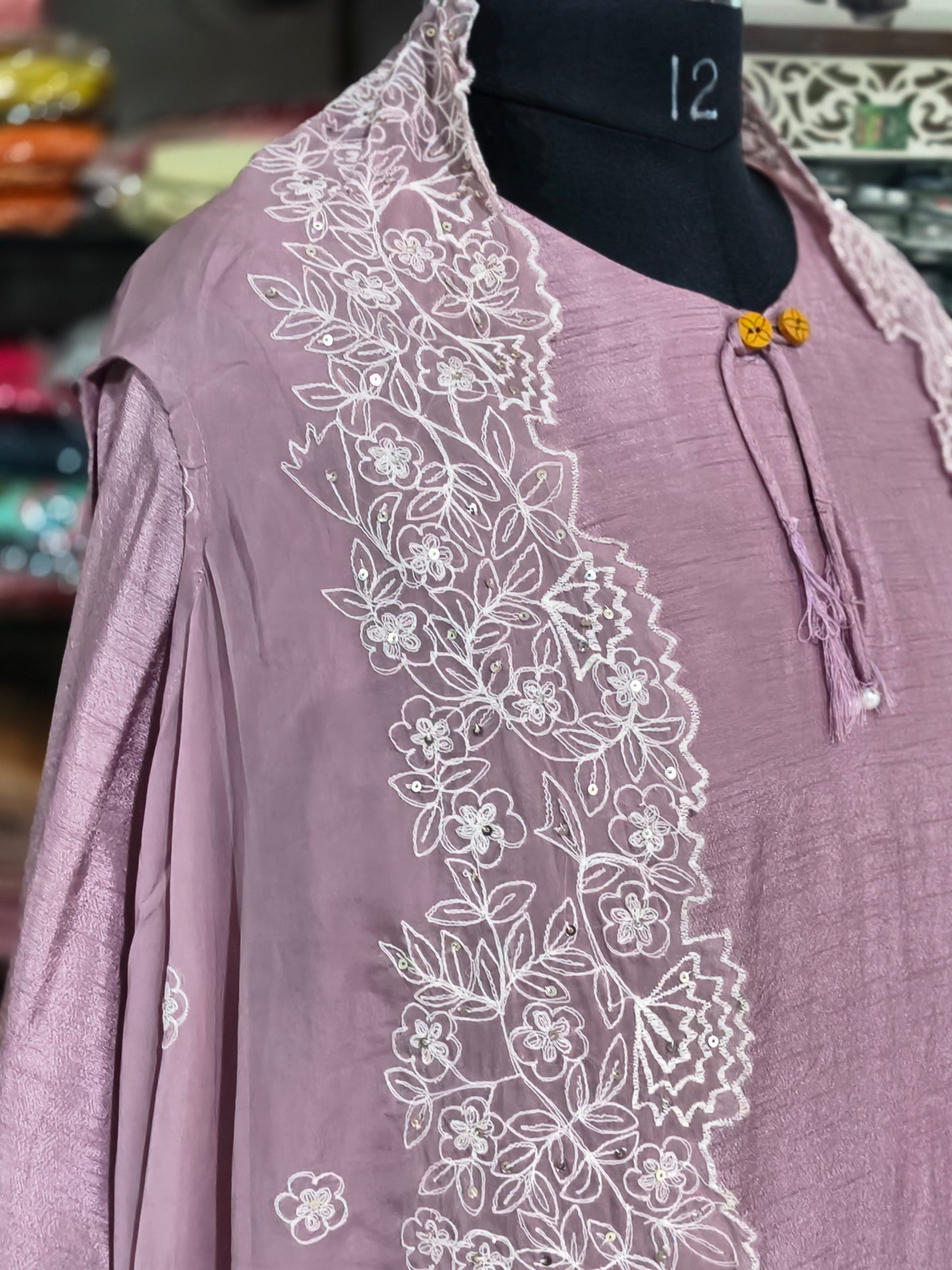 IN 14 Indo-western Cord Set Jacket Style Light Pink