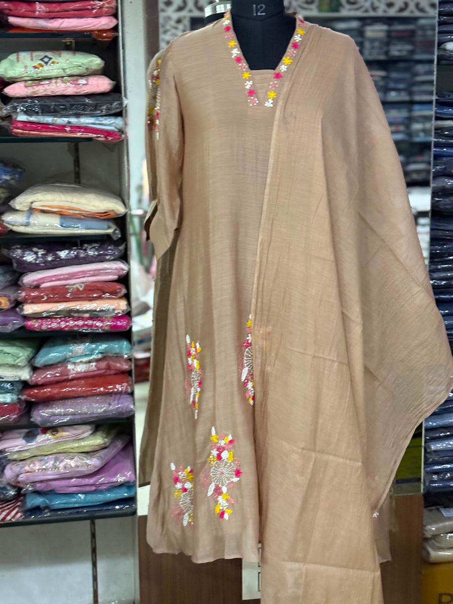 K195 collor work 3pice set biscuit colour