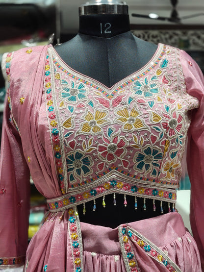 IN1 PINK GAGRA