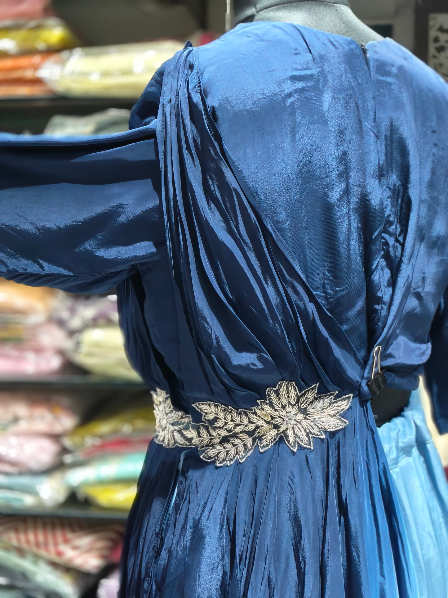 IN16 Blue Ombre Shaded Indo-western Dress