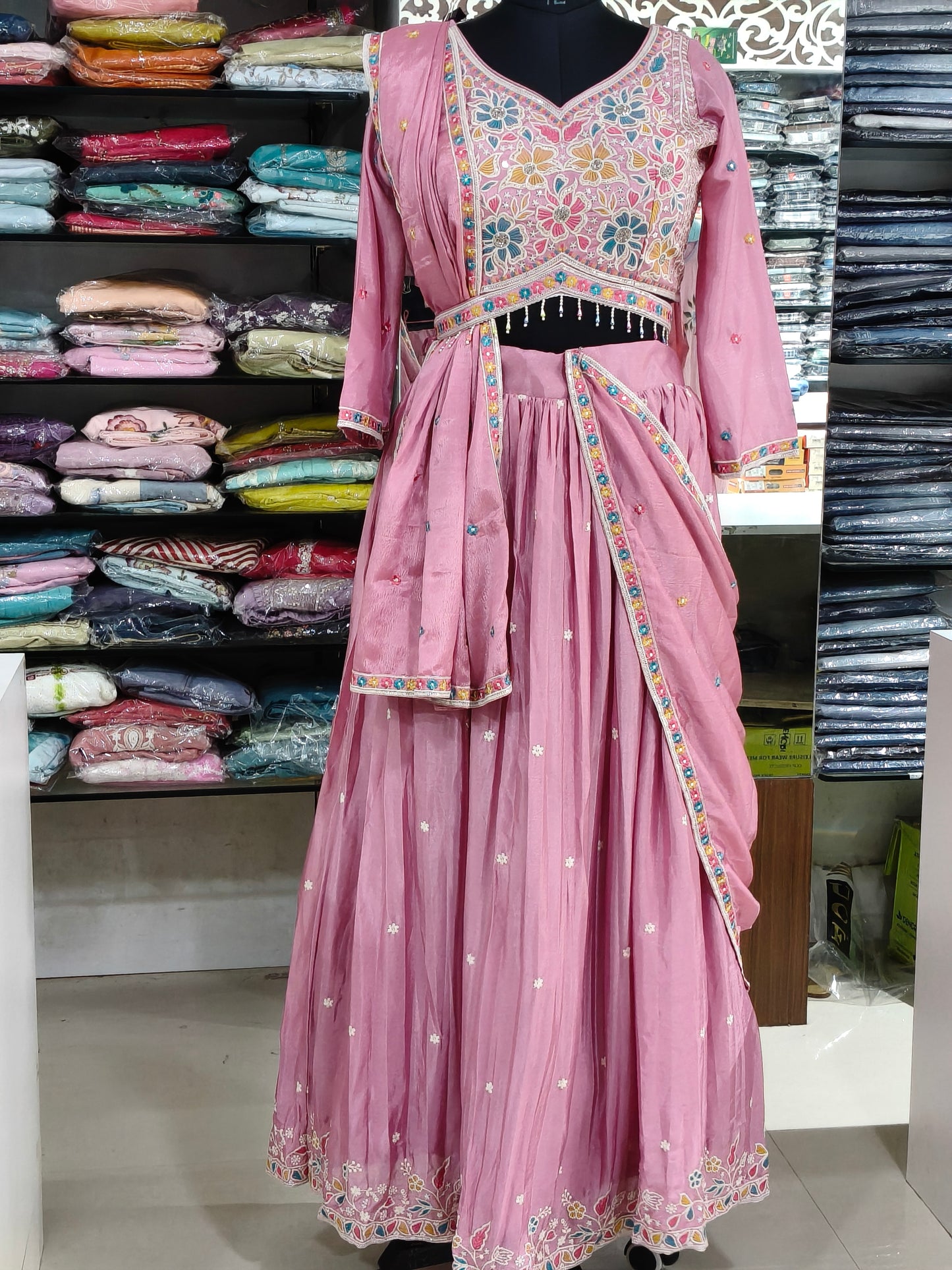 IN1 PINK GAGRA