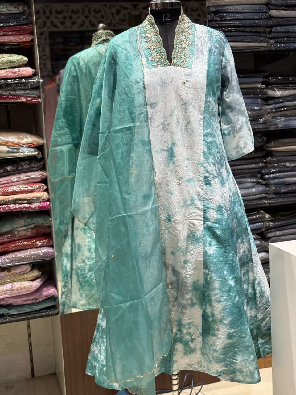 K196 Ombre Shaded blue 3pice set