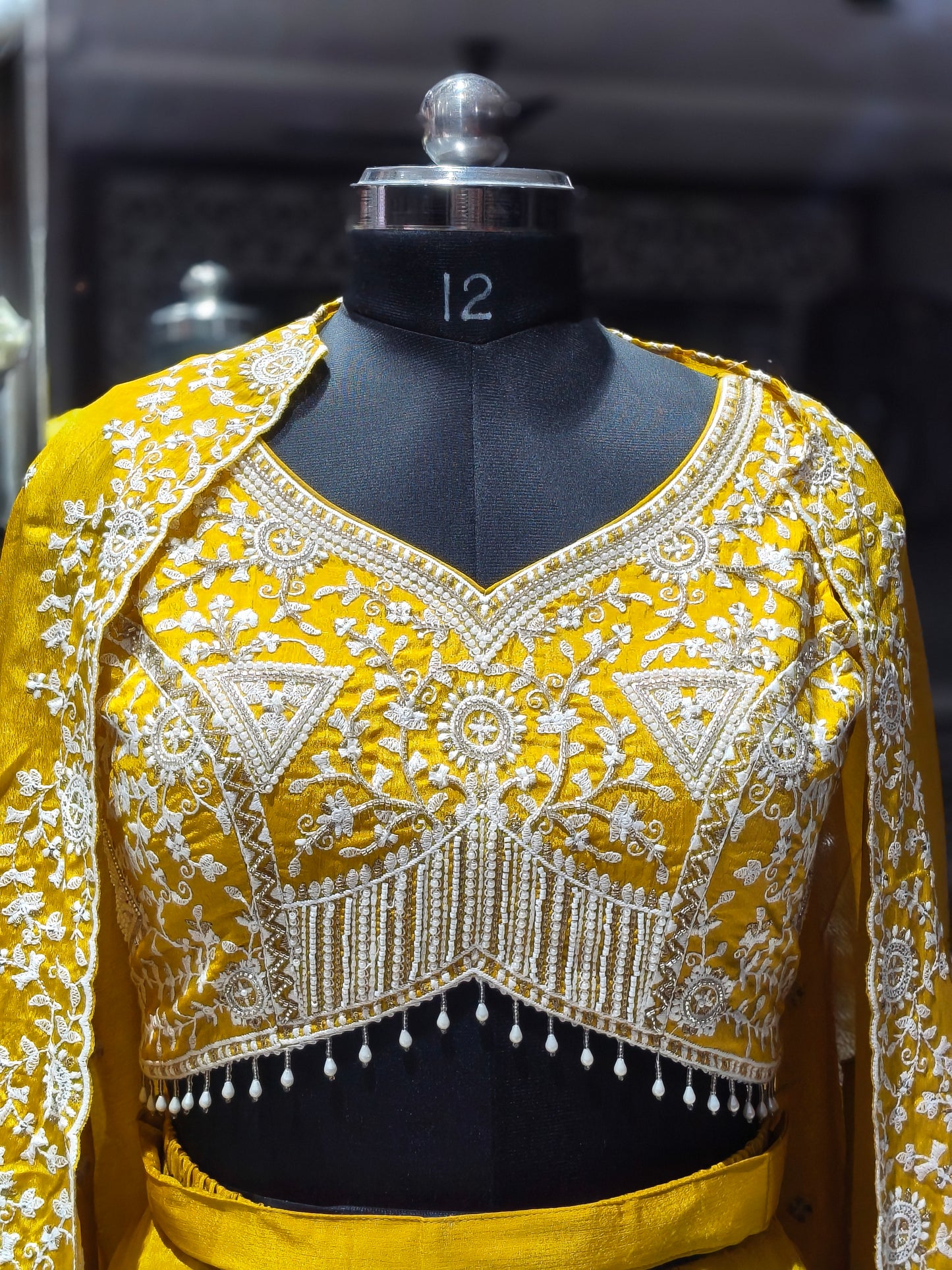 IN2 MUSTARD YELLOW Plazzo indowestern with cape style hands dupatta