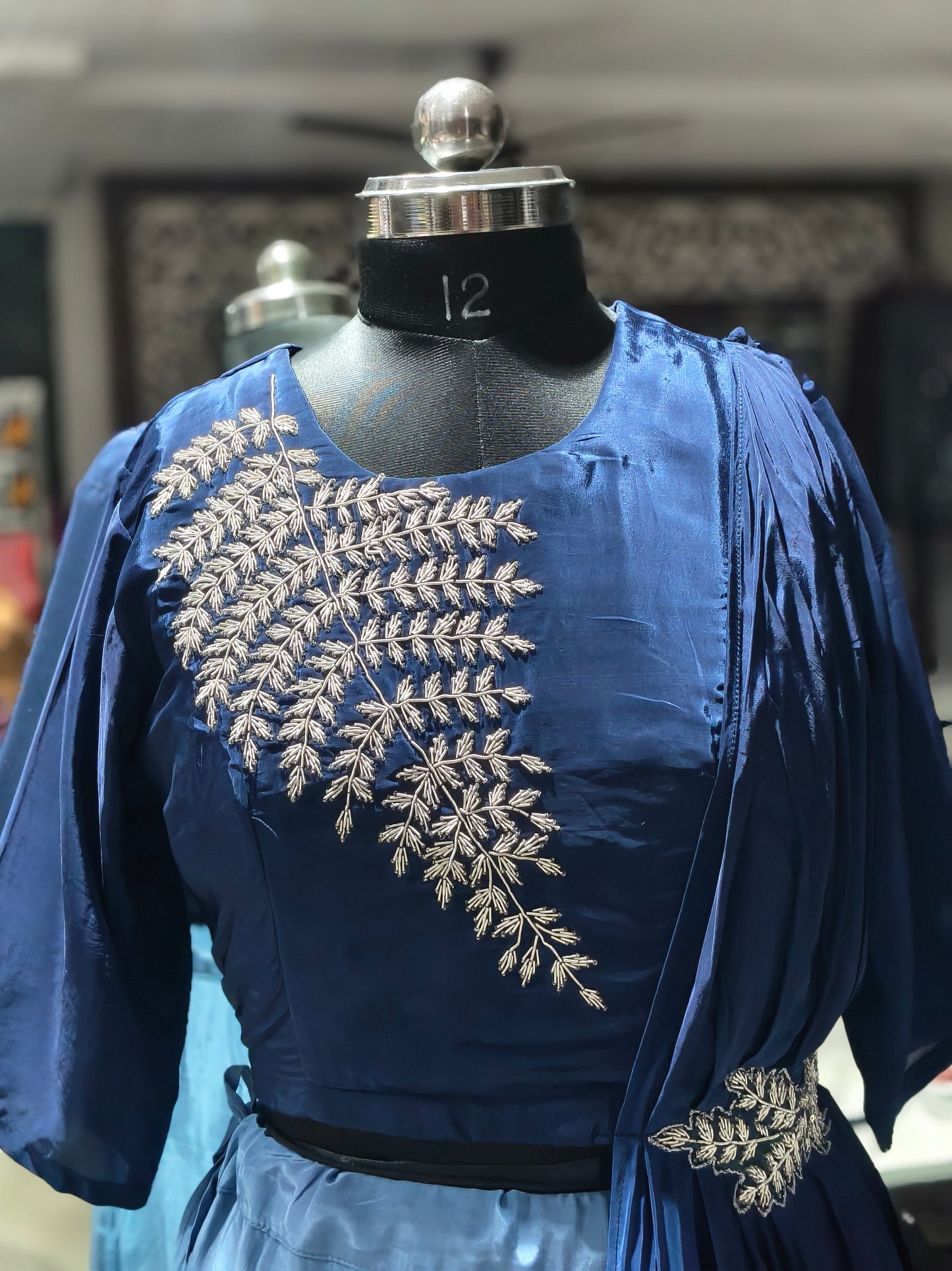 IN16 Blue Ombre Shaded Indo-western Dress