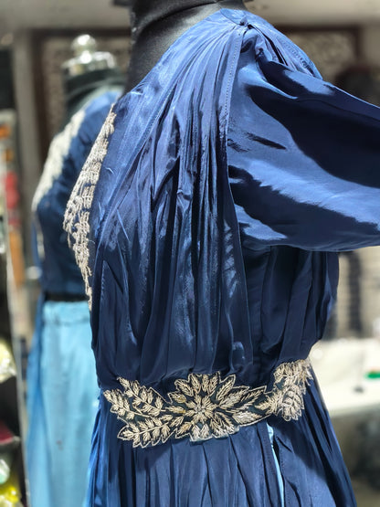 IN16 Blue Ombre Shaded Indo-western Dress